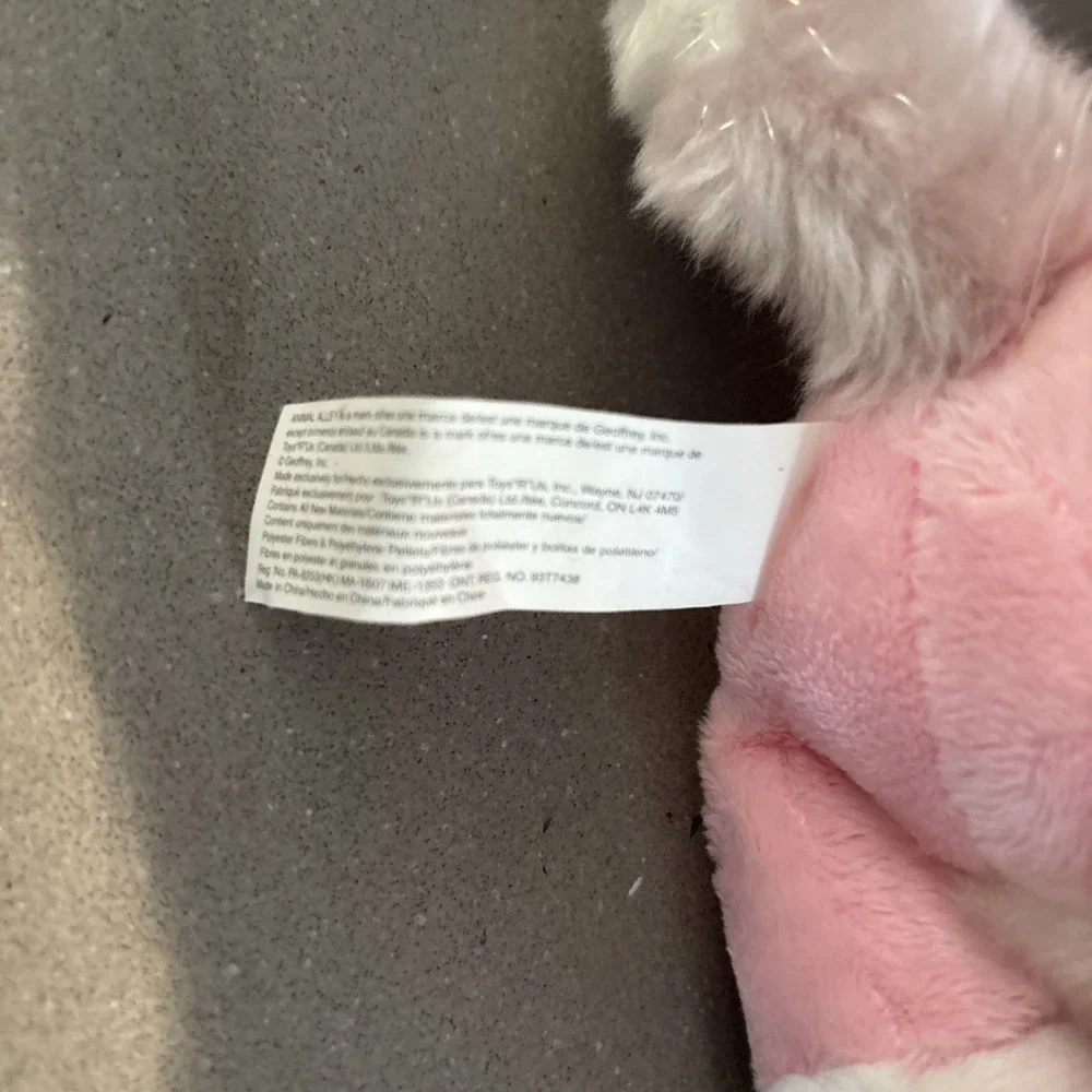 Animal Alley Pink Cat w/ Bow Plush Toy Toys 